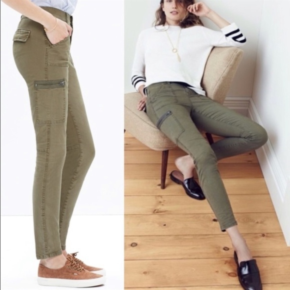 Madewell Fatigue Zipper Skinny Pants size 30